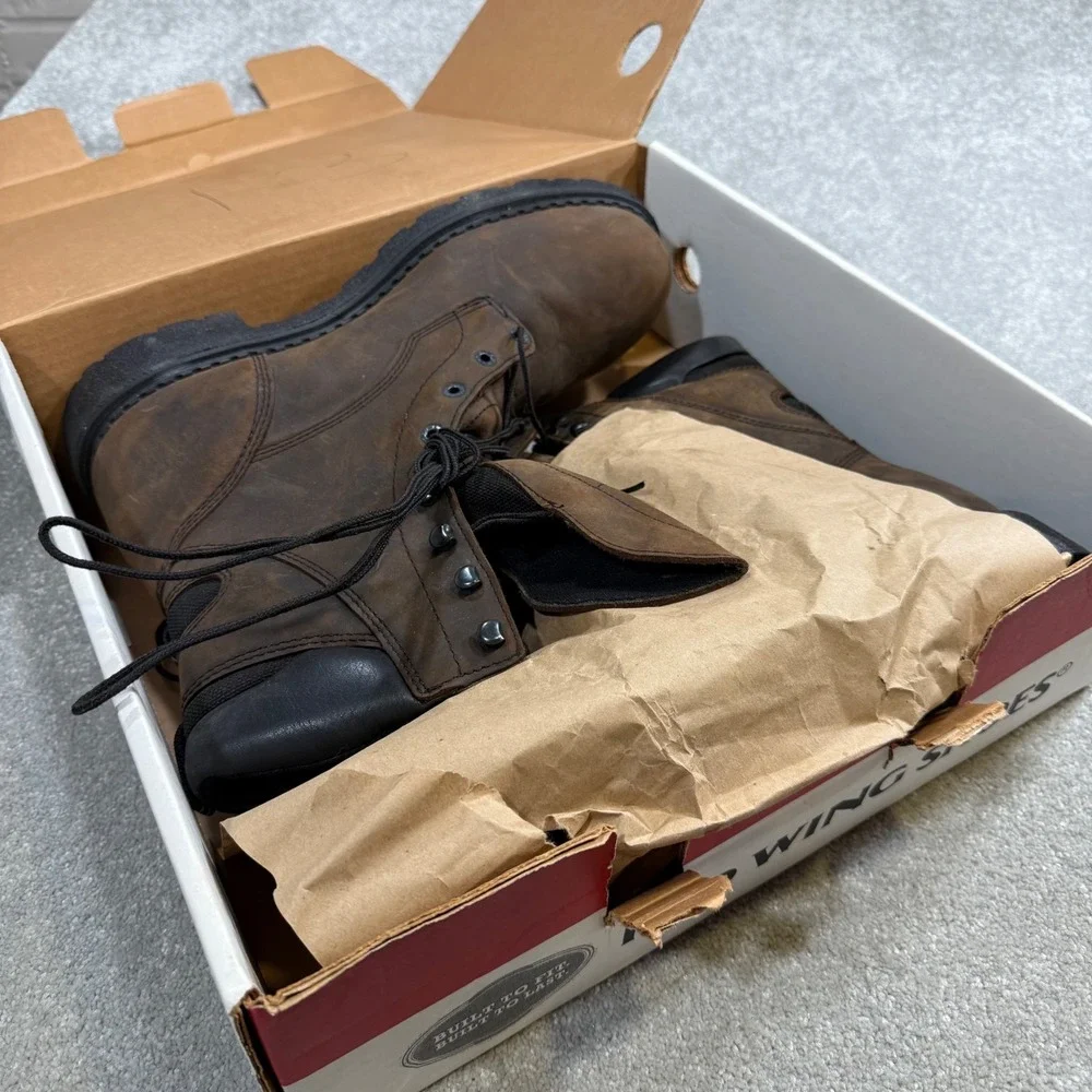 Red Wing 2211 Waterproof Safety Toe Work Boots 13D Leather 600G Thinsulate NIB